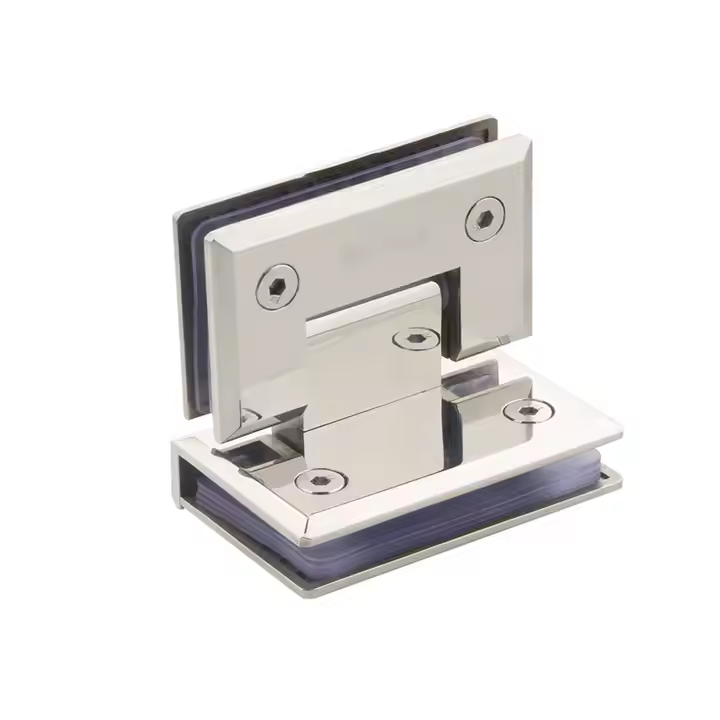 glass to glass 90 degree hinge